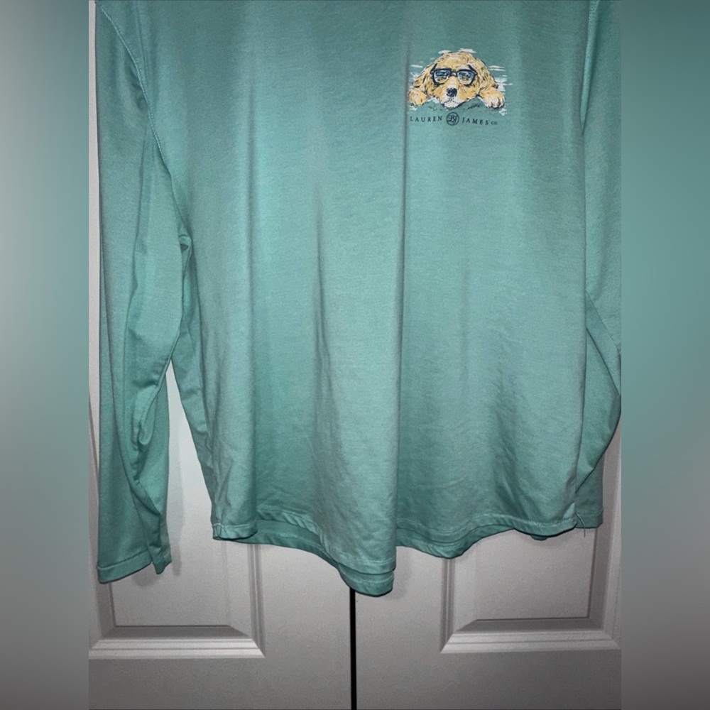 Lauren James Lightweight Longsleeve Summer Puppy Shirt L - Picture 3 of 4